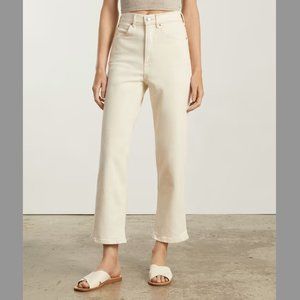 Everlane Way-High High Rise Organic Cotton Jean in Ecru